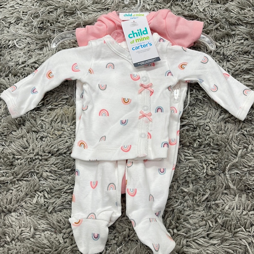 Preemie Girl Outfit lot of 2